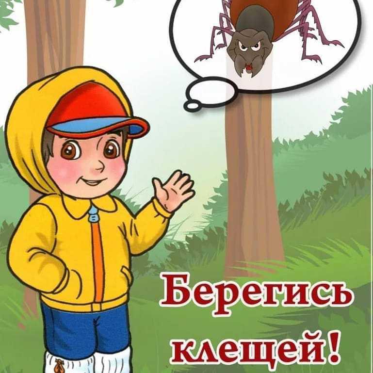 Рисунки осторожно клещи