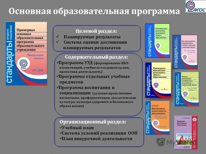 Стандартизация образования в школе учебный план учебники